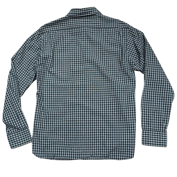 Rag & Bone Sz L Shirt Men’s Black & White Plaid Button Down Cotton Classic - Picture 2 of 6